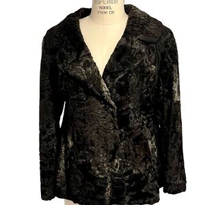 Vintage Women’s Brown Persian Lamb Short Fur Jacket Coat - Estimate Sm-Med